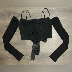 NWT Dolls Kill / Sugar Thrillz Last Night Corset Top